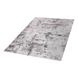 Bunyan Collection Traditional Vintage Cream/Brown Area Rug (6'7'' x 9')