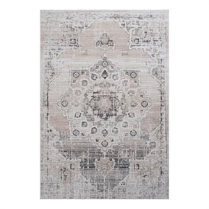 Bunyan Collection Traditional Vintage Cream/Beige Area Rug (5'3'' x 7'6'')