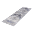 Bunyan Collection Traditional Vintage Cream/Blue Area Rug (2'2'' x 8')