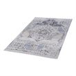 Bunyan Collection Traditional Vintage Cream/Blue Area Rug (6'7'' x 9')