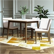 Adir Modern Solid Wood Walnut Dining Room&Kitchen Table and 4 Chair Set