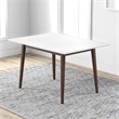Verona Mid Century Solid Wood Walnut White Top 47