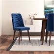 Arianna Mid Century Modern Solid Wood Walnut 9 Piece Dining Room Set