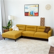 Narvik Dark Yellow Fabric Linen Left-Facing Living Room Corner Sectional Sofa
