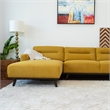 Narvik Dark Yellow Fabric Linen Left-Facing Living Room Corner Sectional Sofa