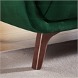 Alosio Living Room Rectangular Tufted Back Velvet Upholstered Sofa in Dark Green