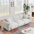 Arter Mid-Century Modern Living Room Luxury Boucle Fabric Couch in Cream