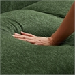 Venar Mid-Century Modern Living Room Luxury Fabric Linen Couch in Green