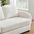 Virgo Mid-Century Modern Living Room Luxury Boucle Fabric Couch in Cream