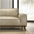 Oasis Modern Design Top Grain Leather Left-Faced Sectional Sofa in Beige