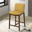 Anderson Modern Furniture Style Velvet Counter Chair in Dark Yellow