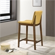 Anderson Modern Furniture Style Velvet Counter Chair in Dark Yellow