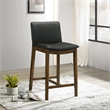 Anderson Modern Furniture Style Leather Counter Chair in Black
