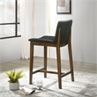 Anderson Modern Furniture Style Leather Counter Chair in Black