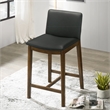 Anderson Modern Furniture Style Leather Counter Chair in Black