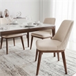 Barrett Mid-Century Velvet Dining Chair in Beige (Set of 2)
