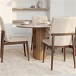 Magnolia Mid-Century Velvet Dining Chair in Beige (Set of 2)