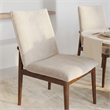 Magnolia Mid-Century Velvet Dining Chair in Beige (Set of 2)