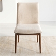 Magnolia Mid-Century Velvet Dining Chair in Beige (Set of 2)