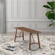 Cluj Mid Century Modern Solid Wood Walnut Dining Bench