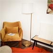 Luminaire Haven Offset Brass & Metal Brass  Base Floor Lamp