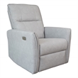 LuxeRelax Mid-Century Modern Gray Suede Electric Power Recliner
