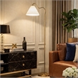 Regal Radiance Floor Metal & Brass Lamp