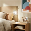 Brilliant Glow Clear Glass White Marble Table Lamp