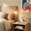 Brilliant Glow Clear Glass White Marble Table Lamp