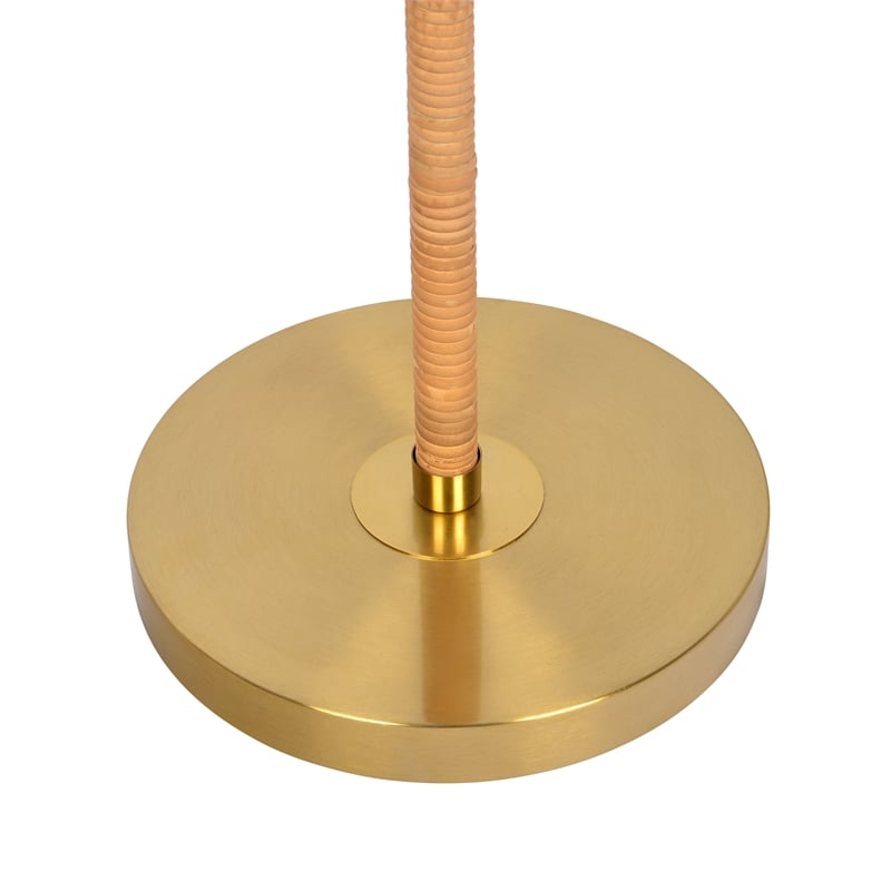 Twin Shine Two-Light Brass Metal Floor Lamp