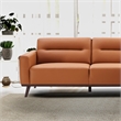 Narvik Cognac Tan Leather Right-Facing Living Room Corner Sectional Sofa