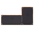 Saviola Burnt Orange Velvet Japandi Style Living Room Corner Sectional Sofa