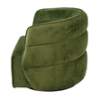 Astra Mid-Century Modern Velvet Upholstered Swivel Chair in Green