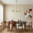 Ashcroft Elegant 5-Lights Metal Chandelier with Satin Brass Finish