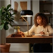 Wilon Contemporary Black and Gold Ceramic Table Lamp