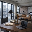 Mikito Adjustable Black and Gold Marble Desk Lamp