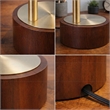 Kenzie Glass Globe Table Lamp with Gold Metal Frame