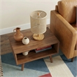 Opa Woven Table Lamp with Natural Wood Accent