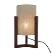 Karwen Minimalist Natural Wood Frame Table Lamp with Linen Shade