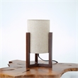 Karwen Minimalist Natural Wood Frame Table Lamp with Linen Shade