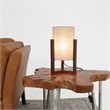 Karwen Minimalist Natural Wood Frame Table Lamp with Linen Shade