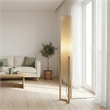 Veux Wood Natural Floor Lamp with Cylindrical Shade