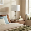 Bled Modern Elegant Glass and Nickel Accent Table Lamp