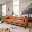 Valencia Living Room Premium Top-Grain Leather Sofa in Tan