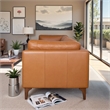 Valencia Living Room Premium Top-Grain Leather Sofa in Tan