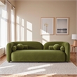 Bodur Japandi Style Luxury Modern Green Velvet Sofa with Stylish Curved Design
