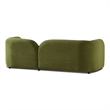 Bodur Japandi Style Luxury Modern Green Velvet Sofa with Stylish Curved Design