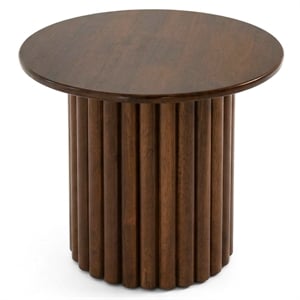 Lancelot Modern Sculptural End Table with Compact Round Design