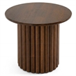 Lancelot Modern Sculptural End Table with Compact Round Design