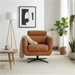 Patara Ergonomic Real Leather Swivel Chair with Adjustable Headrest & Metal Base